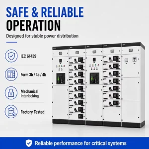 Low Voltage Withdrawable Switchboard 415V 4000A MCC Panel IP54 Rated for Solar PV Farm Project IEC 61439