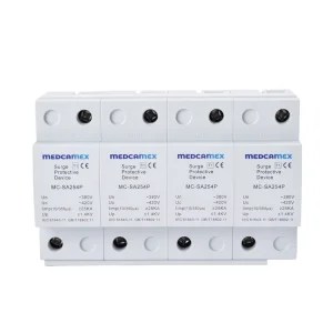 MC-SA254P T1 4P 100KA AC SPD Surge Protector 220-380VAC Lightning Protection Industrial Solar Power Systems PBT