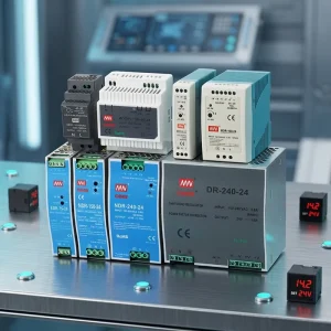 MDR-10-24 Industrial DIN Rail DC Power Supply 24V 90-132VAC/180-264VAC Input CE RoHS Single Output 86% Efficiency