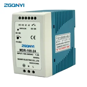 MDR-100-12 100W 12V 8.3A Ultra Slim DIN Rail AC DC SMPS Power Supply for Telecom Communication Equipment