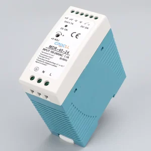 MDR-40-24 40W 24V DIN-Rail AC/DC Power Supply with Removable Case