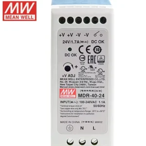 MDR-40 5V 12V 15V 24V 48V Single-Output Industrial DIN Rail Power Supply 6A 3.33A 1.7A 0.83A