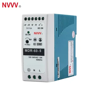 MDR 60 5 60W 5V 10A DIN Rail SMPS 5V 10A AC-DC Switching Power Supply