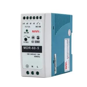 MDR-60-5 60W AC/DC Switching Power Supply 5V DIN Rail