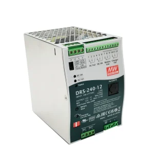 MEAN WELL DRS 240 12 DRS 240 24 DRS 240 36 DRS 240 48 240W Intelligent Security DIN Rail Power Supply
