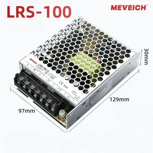 MEVEICH LRS 100 12 Enclosed 100W 8A AC DC Single 12V Switching Power Supply 100 240V Input 85% Efficiency