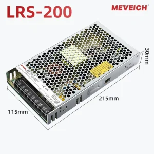 MEVEICH LRS-200-12 Enclosed 200W 16A AC-DC Single Average Well 12V Switching Power Supply 100-240V Input 85% Efficiency