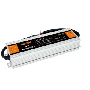 MINJON MW250P 12 90 264VAC Input Outdoor 250W 12V 93% High Efficiency Single Output AC DC IP67 Waterproof Switching Power Supply
