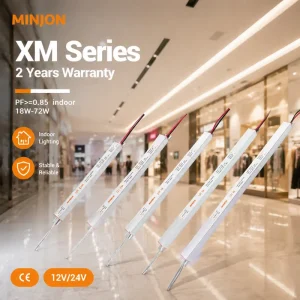 MINJON XM 72 6A 12V 72W SMPS Aluminum LED Power Supply AC DC Super Slim Indoor Switching Driver 2 Year Warranty Self cooling