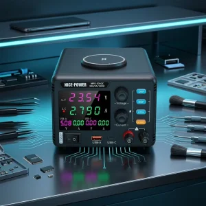 MPS 305QC 30V 5A 150W Variable DC Power Supply Wireless Charger USB Type C Digital Display Short Circuit Protection