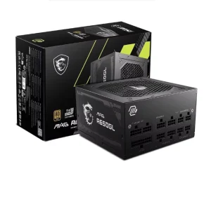 MSI MAG A650GL PCIE5 ATX3.0 Full Modular 80 PLUS Gold ATX 3.1 PCIe 5.1 Low Noise PSU for PC Desktop