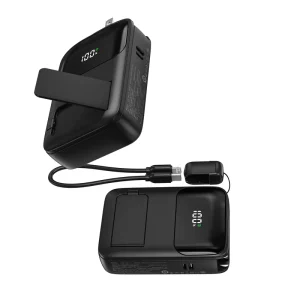 Magnetic Wireless Power Bank Portable 10000mAh with Foldable AC Charger 22.5W Max Pack Power Bank for iPhone 17 18 Series