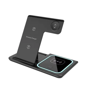 Magnetische 3-in-1 Wireless Ladestation fur Apple Induktives Ladegerat fur iPhone Series iWatch & AirPods