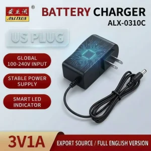 Manufacturer ALX-0310C 3V1A Battery Charger US Plug Wall Type