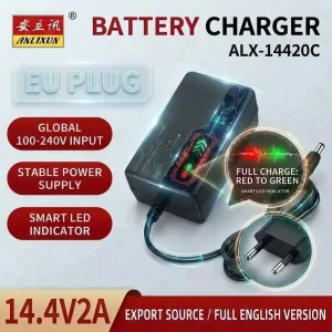 Manufacturer ALX-14420C 14.4V2A Battery Charger EU Plug Wall Type