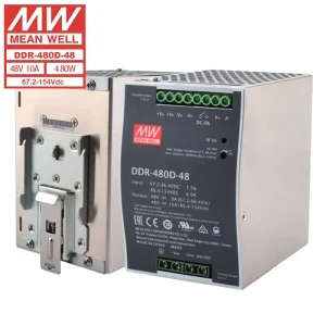 Mean Well DDR 480D 48 Single Output Industry DC DC Converter 48V 10A 480W Rail Mounted Power Supply