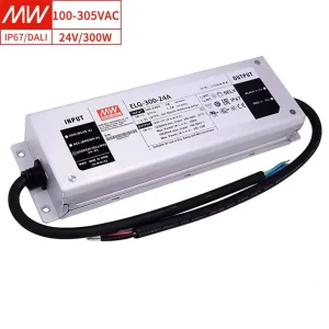 Mean Well ELG-300-24A 300W Industrial Power Supply 24V 12.5A IP67 Waterproof Wide Input 100-305VAC Constant Switching Supply