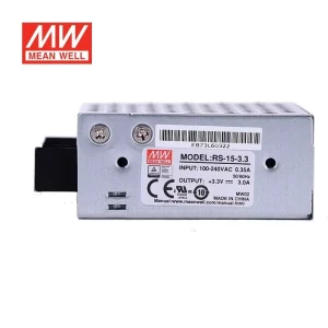Mean Well RS-15-3.3 Single Output Industrial LED Power Supply 3.3V 3A Switching