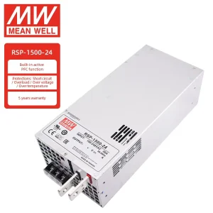 Mean Well RSP-1500-24 24V AC-DC Power Supply 85-264VAC Input 63A Output 90% Efficiency Multi-Protection