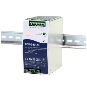 Mean Well TDR-240-24 Ultra-Thin Three-Phase Industrial DIN Rail AC-DC 24V Power Supply