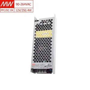 Mean Well UHP-350-12 350W 12V 29.2A Ultra Thin Power Supply 91% Eff. PFC -30~70°C Industrial Automation Single Output