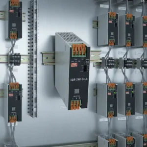 Mean Well XDR 240 24LA 240W 24V AC DC Industrial DIN Rail Power Supply with 95% Efficiency 10A Single Output