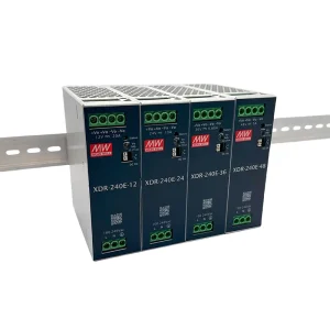 Mean Well XDR-240E-24 AC-DC Din Rail Power Supply DC 24V 10A Single Output 240W for Industrial Use
