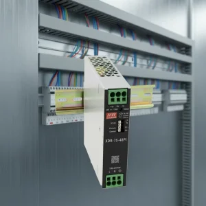 Mean Well XDR-75-48PI 75W 48V AC DC Ultra Slim Industrial DIN Rail Power Supply 91% Efficiency Overload Single