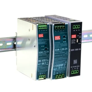 Mean Well XDR Single Industrial Switching Power Supply 120W 24V 5A Slim DIN Rail AC DC Transformer XDR-120E-24 88% Efficiency