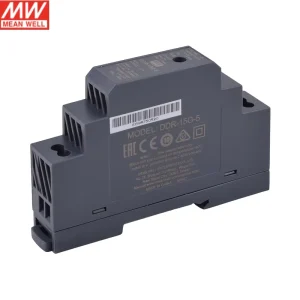 MeanWell DDR-15G-5 15W 5V 3A DC-DC DIN Rail Power Supply 9-36VDC Input 84% Efficiency Single Output Industrial Applications