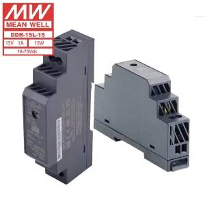 MeanWell DDR-15L-15 15W 15V 1A DC-DC DIN Rail Single Output Industrial Use Power Supply