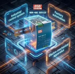 Meanwell Cost Effective Slim NDR 480 48 480W 48V DIN Rail Single Output 3 Year Warranty Industrial Control AC DC Power Supply