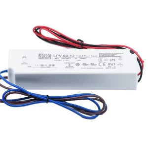 Meanwell LPV 60 12 12V 5V 15V 24V 36V 48V Single Output LED Switching Power Supply IP67 Waterproof AC Slim LED Driver
