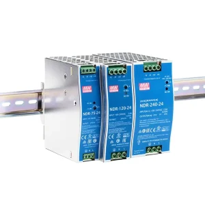 Meanwell NDR-240-24 24V 10A Single Model DIN Rail Switching Power Supply 240W 90-264VAC Input 88% Efficiency