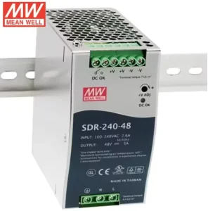 Meanwell SDR-240-48 240W 48V 5A Dc Power Supply Din Rail Slim Power Supply for Factory Automation With Original and Brand New