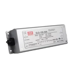 Meanwell Single Output AC-DC LED Driver 100W 36V Power Supply ELG-100-36 IP65/67 Waterproof Dimming Function
