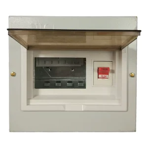 Metal Fire Rated 380V 100A 6way Sockets Indoor Use Electrical Distribution Box Consumer Unit AW-s-6ways