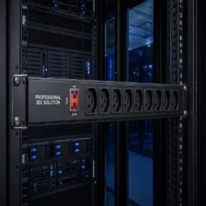 Metered PDU Rack Mount 1U Power Distribution Unit Digital Ammeter Display 10 Way IEC C13 Outlets Surge Protection Computer Room