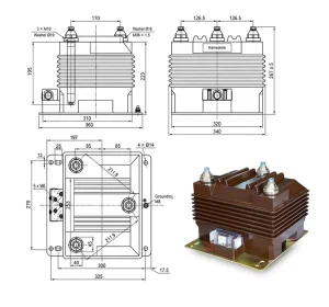 Metering and Protection Use 12kV JSZV12 10R Fused Epoxy Voltage Transformer for Medium Voltage System Application