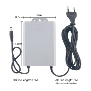 Mini 12V 2A 3600mAh UPS Battery Power Supply CCTV Camera Charger with 5A Output WiFi Router EU Socket Standard QX 2324A