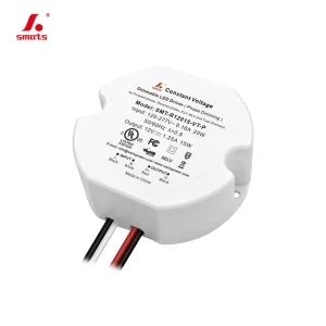 Mini Circular Triac Phase Cut Constant Voltage 12V 24V 36V 48V LED Power Supply 15W Over Voltage Protection Cabinet LED Driver