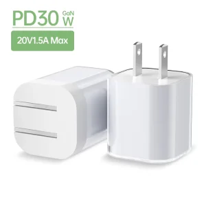 Mini PD 30W USB-C GaN Charger US EU UK Delivery Fast Charging Block for Mobile Phones