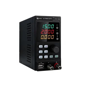 Mini Switch Programmable DC Power Supply with Adjustable 0-30V and 0-10A Output Single Output for Electronics