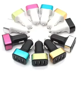 Mini USB Charger 5V 2.1A, 3 USB Ports, for Mobile Phones and Car Batteries