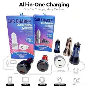 Mixed Port Different Protocol Charge USB Car Phone Charger Comprehensive Car Fast Charging Device Compatibility Car Charger