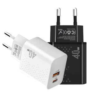 Mobile Phone Charger 40W PD20W Fast Charge QC4.0 EU Charger