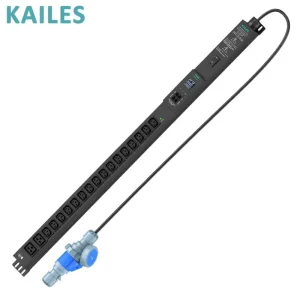 Monitored Series Single Phase Industrial Socket PDU Power Distribution Unit-18-Socket Vertical Installation