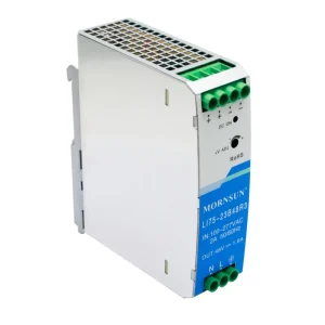 Mornsun LI75 23BxxR3 75W Single Output DIN Rail Power Supply High EMC Immunity 3 Year Warranty 88% 91% Efficiency for Industrial