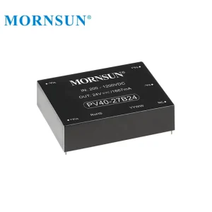 Mornsun PV40 27B24 40W DC DC Converter Ultra Wide Input 200V 1200V 1000VDC 24V Photovoltaic Power Supply Switching Power Supply