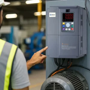 Motor Speed Control Inverter 22 Kw Driver Output Adjustment with Matching Pressure Transducer 420 Ma
